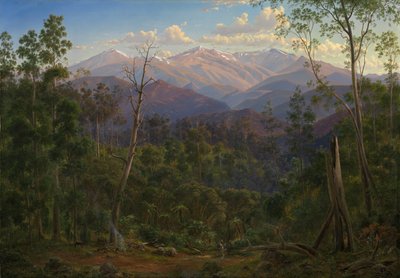 Mount Kosciusko, Seen from the Victorian Border (Mount Hope Ranges) by Eugene von Guérard